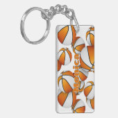 Namensgeflecht der Orangenbällchen Schlüsselanhänger (Vorderseite links)