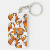 Namensgeflecht der Orangenbällchen Schlüsselanhänger (Rückseite)