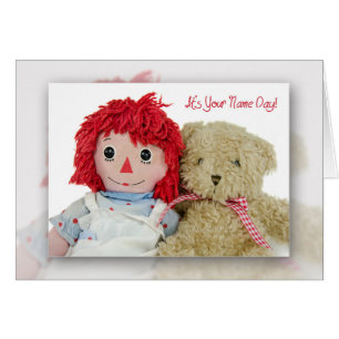 Namensgeschenk Stofftier mit Teddybär