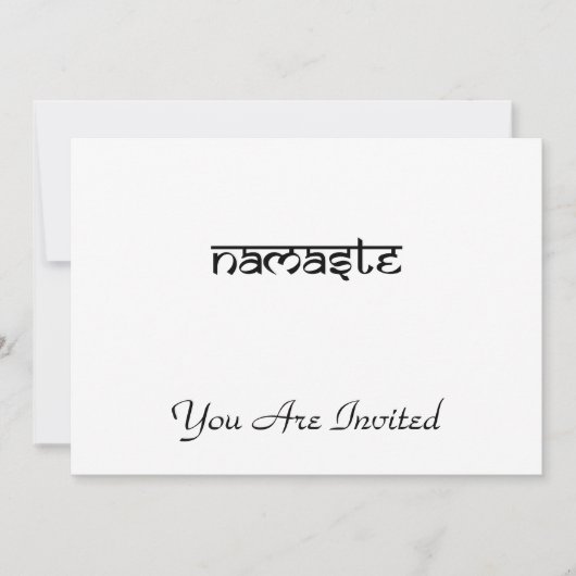 Namensgestaltung im Sanskrit-Stil Einladung (Vorderseite)