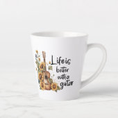 Namensgitarre mit Sonnenblume anpassen Milchtasse (Rechts)