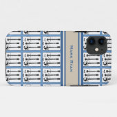 Namensgitarren-Musikmuster Case-Mate iPhone Hülle (Rückseite (Horizontal))