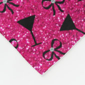 NamensGlitter-Cocktailglasneonbogen des heißen Fleecedecke (Ecke)