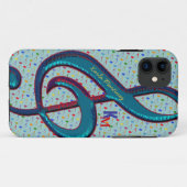 Namensinitialen mit musikalischer Note Case-Mate iPhone Hülle (Rückseite (Horizontal))