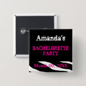 NamensJunggeselinnen-Abschied Button (Vorne & Hinten)