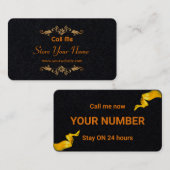 Namenskarte | Card Custom Elegan (Vorne/Hinten)