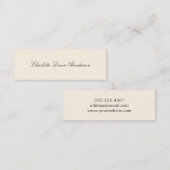 Namenskarte der hohen Eleganz-Abschlussmitteilung (Vorne/Hinten)