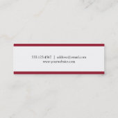 Namenskarte der roten StreifengrenzAbschlusskappe (Rückseite)