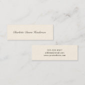 Namenskarte der traditionellen ecru (Vorne/Hinten)