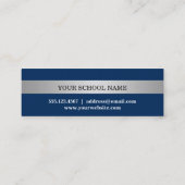 Namenskarte des silbernen Klassenjahrabsolvent des (Rückseite)