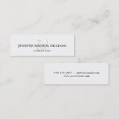 Namenskarte des traditionellen (Vorne/Hinten)