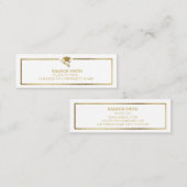 Namenskarte für den benutzerdefinierten White Gold (Vorne/Hinten)