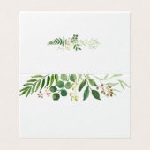 Namenskarte für den Hochzeitsplatz mit böhmischen (Außenseite Aufgefaltet)