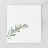 Namenskarte für Wasserfarben Platzkarte (Außenseite Aufgefaltet)