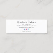 Namenskarten des personalisierten Abschlusses (Rückseite)