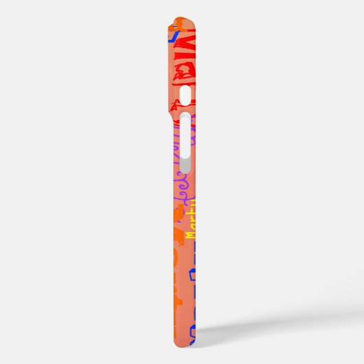 Namenskollage Case-Mate iPhone Hülle (Rückseite / Links)