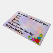 Namensliste ändern Vergessen Sie keine Schlüssel f Fußmatte (Schrägansicht)