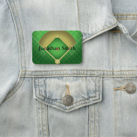 Namensmarke Baseball Diamond Namensschild (Beispiel)