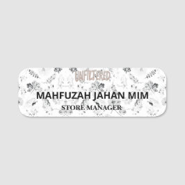 Namensmarken in Gravur | Magnetic Conference ID Namensschild