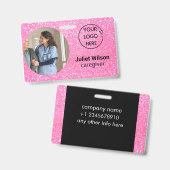 Namensmarken - Pflegeprogramm des Abzeichens Ausweis (Vorder- & Rückseite)