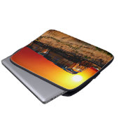 Namensmeldung hinzufügen - Sunset Diesel Lokomotiv Laptopschutzhülle (Vorne Knopf)