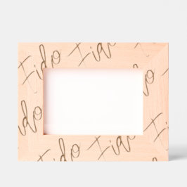 Namensmuster für Etched Wood Pet Timeless Keepake Geätzte Rahmen