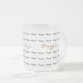 Namensmuster personalisiert mattglastasse (VorderseiteRechts)