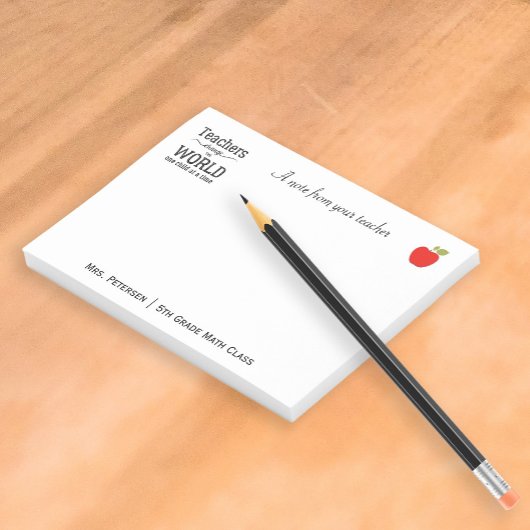 Namensnennung für Rotapfeltypografie Post-it Klebezettel