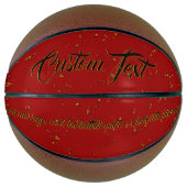 Namensnotierung für Rote Brandspuren Basketball (Vorderseite)