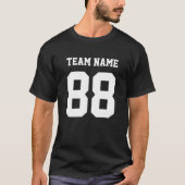 Namensnummer des Baseball-Teams T-Shirt (Vorderseite)