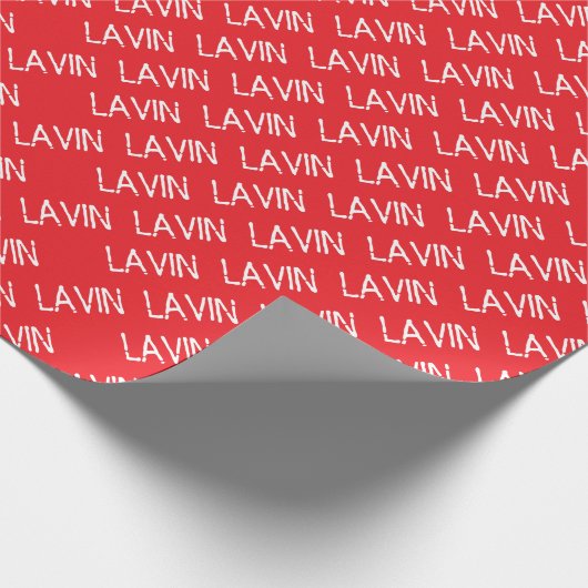 Namenspapier Geschenkpapier (Ecke)