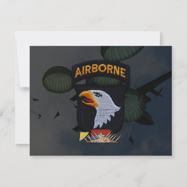 Namenspatch "Armee 101. im Flugzeug Division" (Vorderseite)