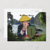 Namenspatch der ersten Infanteriedivision Postkarte (Vorne/Hinten)