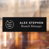 Namensplakette | Firmenlogo Fensteraufkleber (Blatt 2)