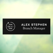 Namensplakette | Firmenlogo Fensteraufkleber (Blatt 3)