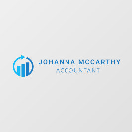 Namensplakette | Glass Door Accountant Business Lo Fensteraufkleber