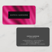 Namensplatte - Crimson Gradient Abstrakt Visitenkarte (Vorne/Hinten)