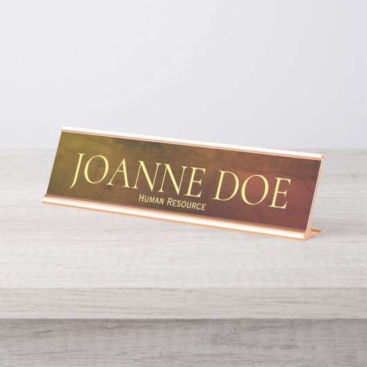 Namensplatte des Personalreferats Schreibtischnamensplakette (Vorderseite )
