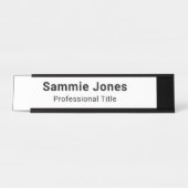 Namensplatte für den Metallschreibtisch für den ku Schreibtischnamensplakette (Vorderseite )