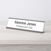 Namensplatte für den Metallschreibtisch für den ku Schreibtischnamensplakette (Vorderseite )