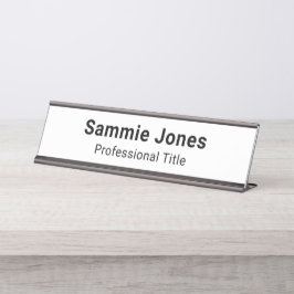 Namensplatte für den Metallschreibtisch für den ku Schreibtischnamensplakette