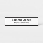 Namensplatte für den Metallschreibtisch für den ku Schreibtischnamensplakette (Vorderseite )