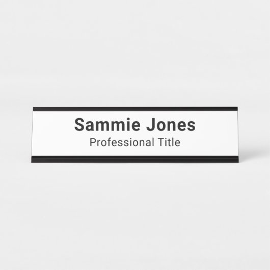 Namensplatte für den Metallschreibtisch für den ku Schreibtischnamensplakette (Vorderseite )