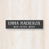 Namensplatte für echtes Anwesen Agent mit Türzeich Türschild (Vorderseite )