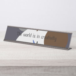 Namensplatte Schreibtischnamensplakette