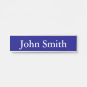 Namensplatte, Standard (2" x 8"), Silber Türschild (Vorderseite )