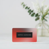 Namensplatte - weiche Farbverläufe Visitenkarte (Stehend Vorderseite)