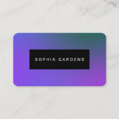 Namensplatte - weiche Farbverläufe Visitenkarte (Vorderseite)