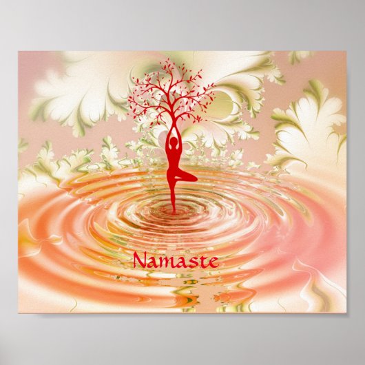 Namensquotenbaum des Lebens Zen-Yoga Poster (Vorne)
