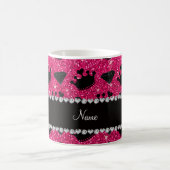 NamensRosenrosa-Glitterprinzessin krönt Diamanten Kaffeetasse (Mittel)